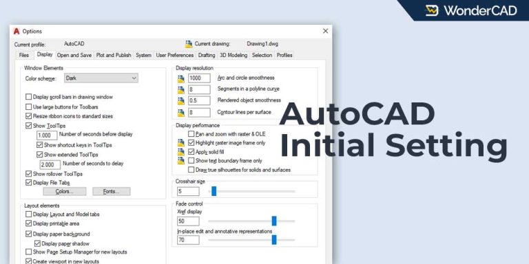 Autocad-initial-setting