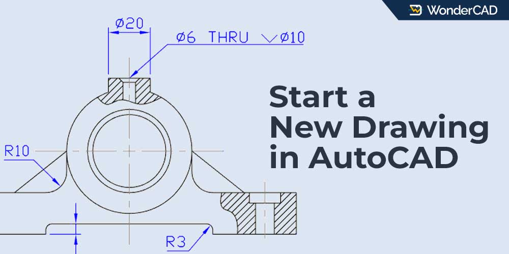 start new drawing in autocad