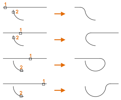 Fillet Result by click location