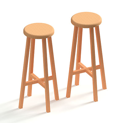 3d-stool-wooden